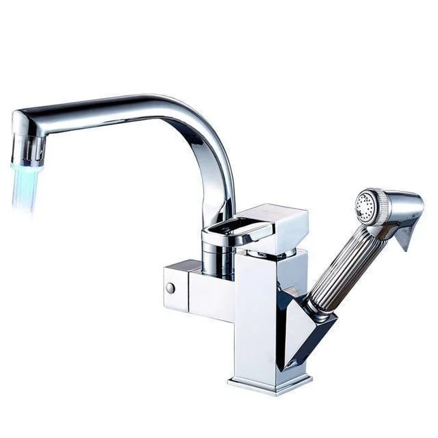 Deck Mounted Dual Spout Kitchen Tap -Bathlova