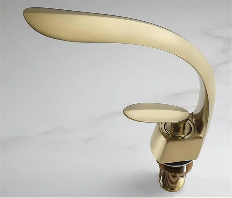 Deck Mounted High Arc Bathroom Tap -Bathlova