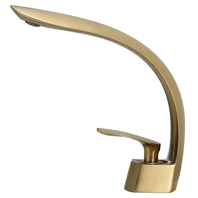 Deck Mounted High Arc Bathroom Tap -Bathlova