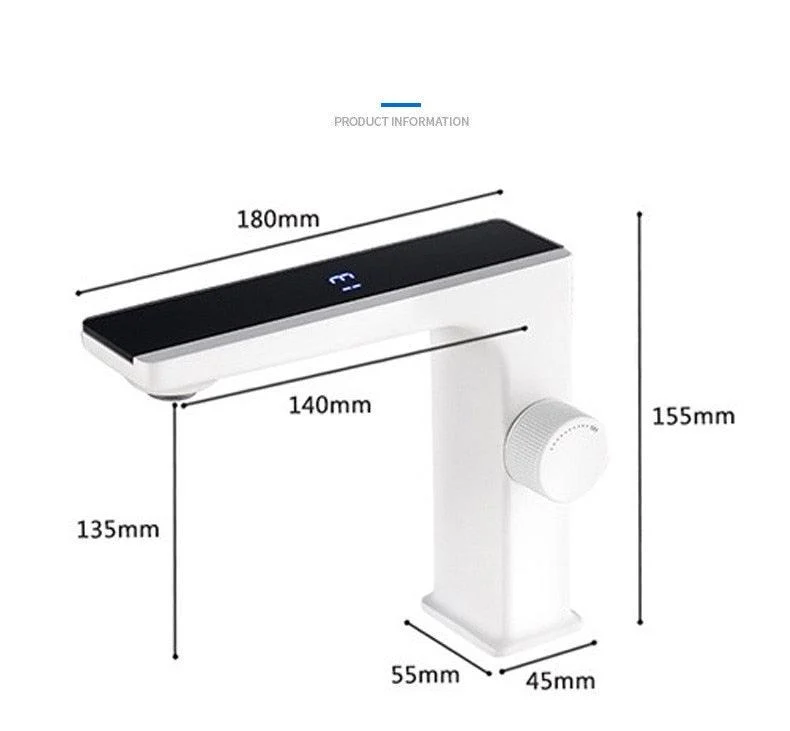 Deck Mounted LED Digital Bathroom Tap -Bathlova