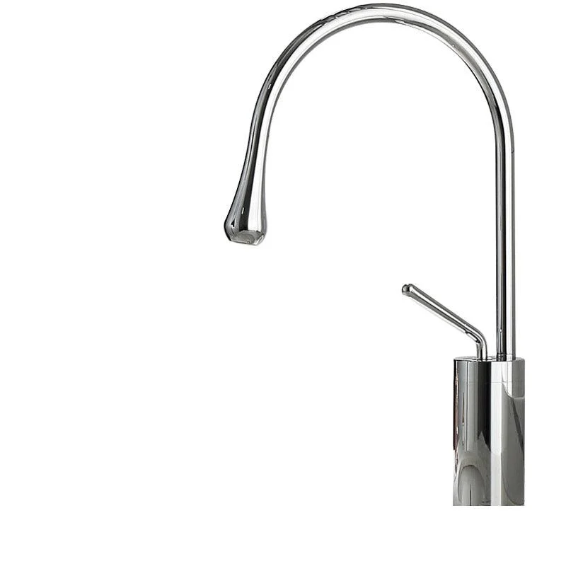 Deck Mounted Metal Bathtub Tap Tub Filler Single Handle Drip Tap -Bathlova