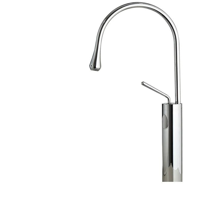 Deck Mounted Metal Bathtub Tap Tub Filler Single Handle Drip Tap -Bathlova