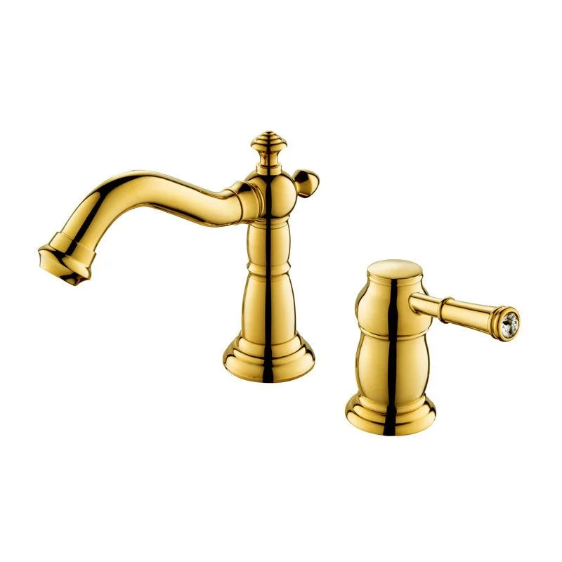 Deck Mounted Roman Tub Tap Bronze Low Arc Roman Tub Tap Set -Bathlova