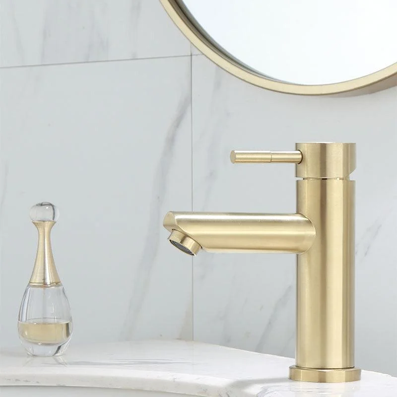 Deck Mounted Roman Tub Tap Low Arc Tub Tap Set in Gold -Bathlova