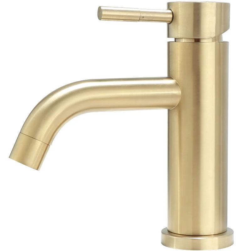 Deck Mounted Roman Tub Tap Low Arc Tub Tap Set in Gold -Bathlova