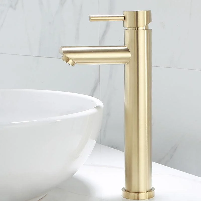 Deck Mounted Roman Tub Tap Low Arc Tub Tap Set in Gold -Bathlova