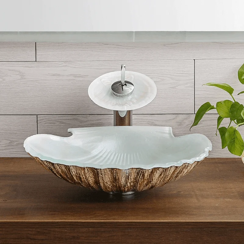 Decorative Shell-Shape Scallop Bathroom Sink -Bathlova