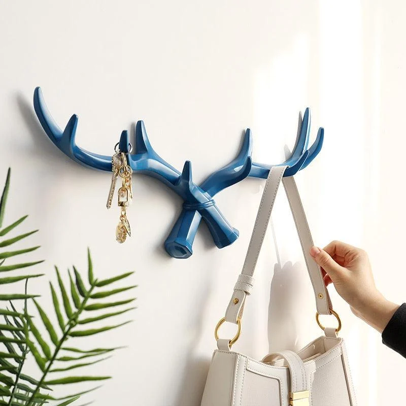 Deer Horn Nordic Hook Hanger Wall For Keys Holder Home Wall Hanger -Bathlova