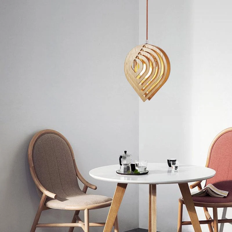 Deron - Modern Wood Pendant Light -Bathlova