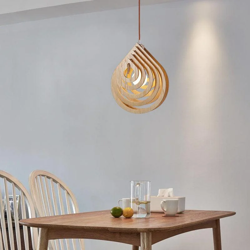 Deron - Modern Wood Pendant Light -Bathlova