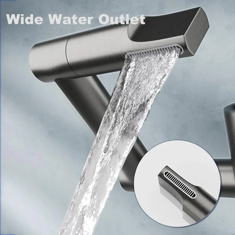 Digital Display Basin Tap Water Tap 360 Degree Swivel Bathroom Tap -Bathlova