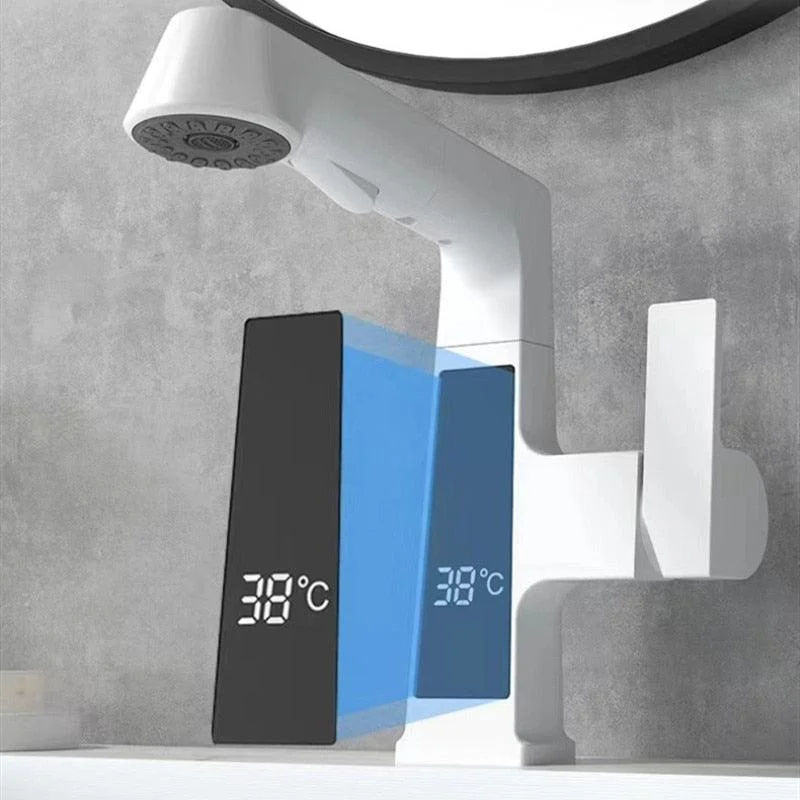 Digital-Display Bathroom Tap with Pull-out Spray -Bathlova