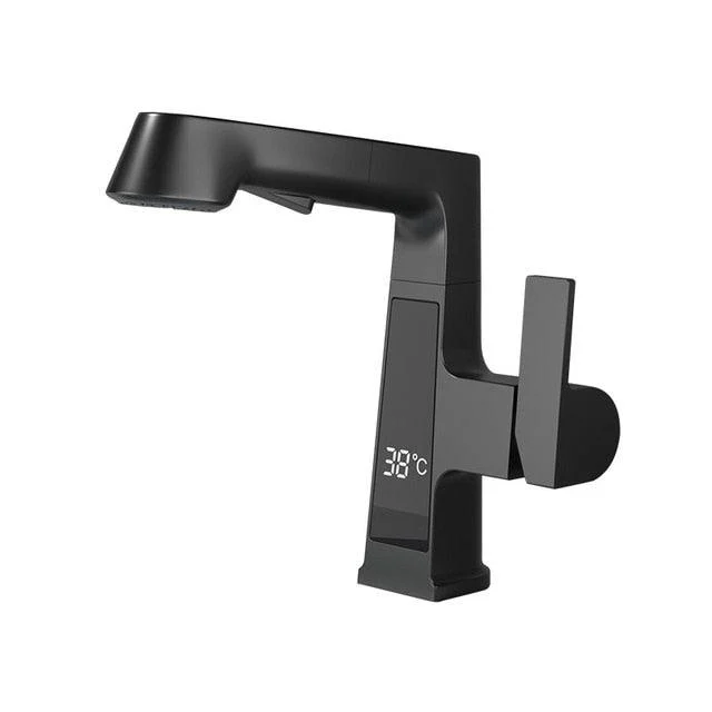 Digital-Display Bathroom Tap with Pull-out Spray -Bathlova