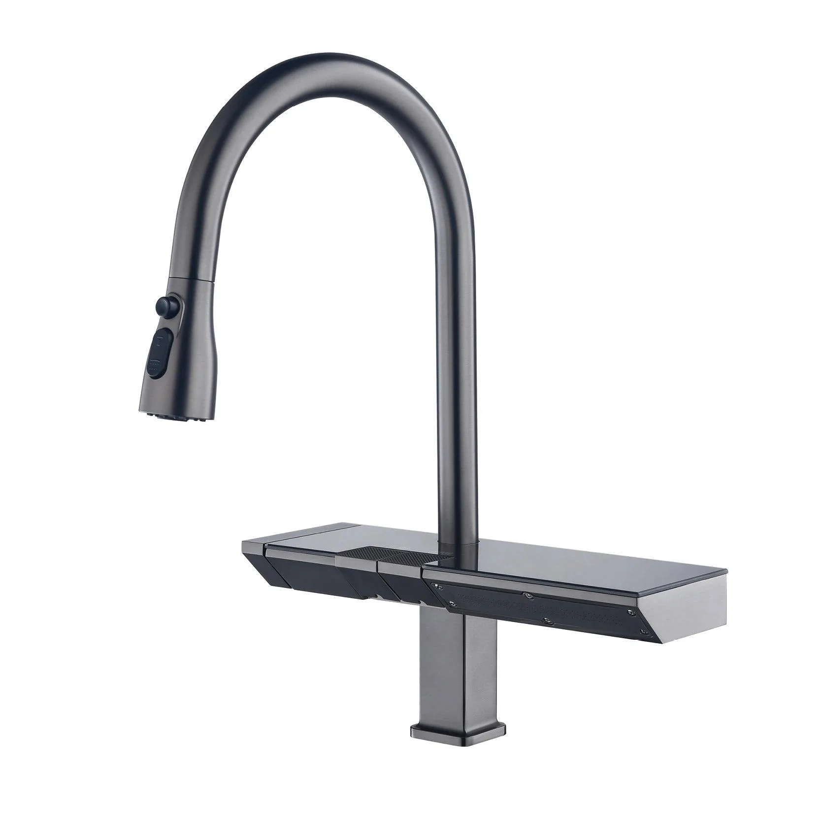 Digital Display Kitchen Tap Pull-out Single Handle 2 Control Tap -Bathlova