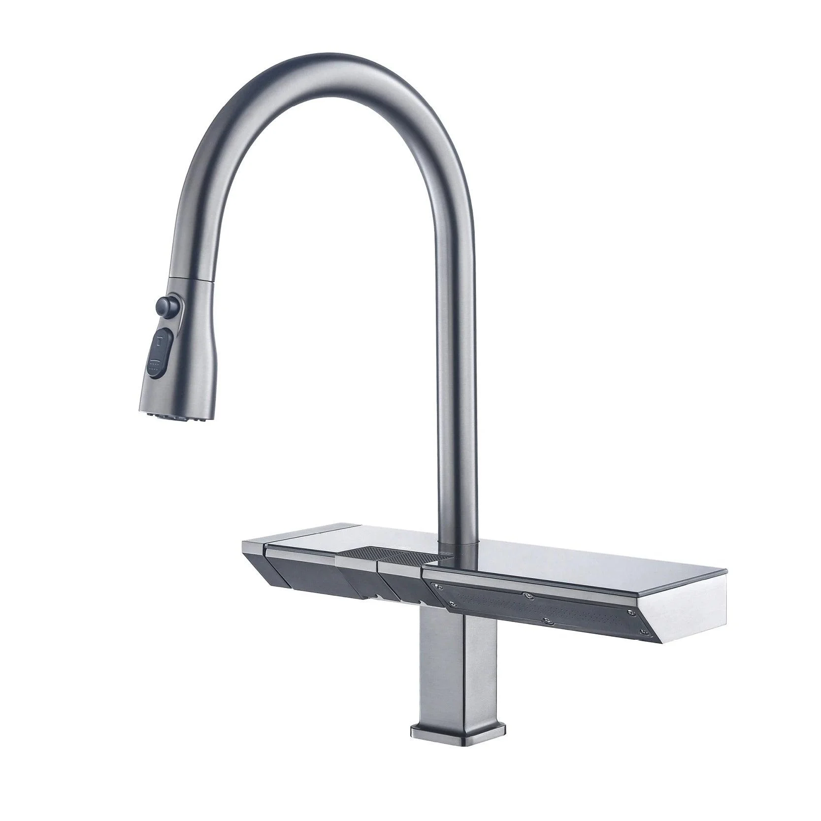 Digital Display Kitchen Tap Pull-out Single Handle 2 Control Tap -Bathlova