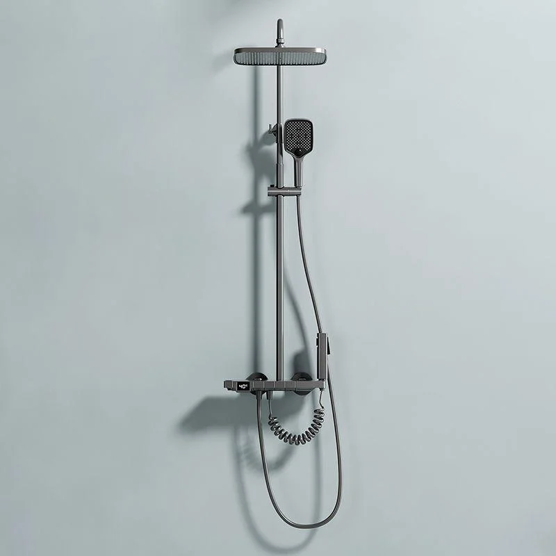 Digital Display Shower System Brass 2 Shower Heads Shower Set -Bathlova