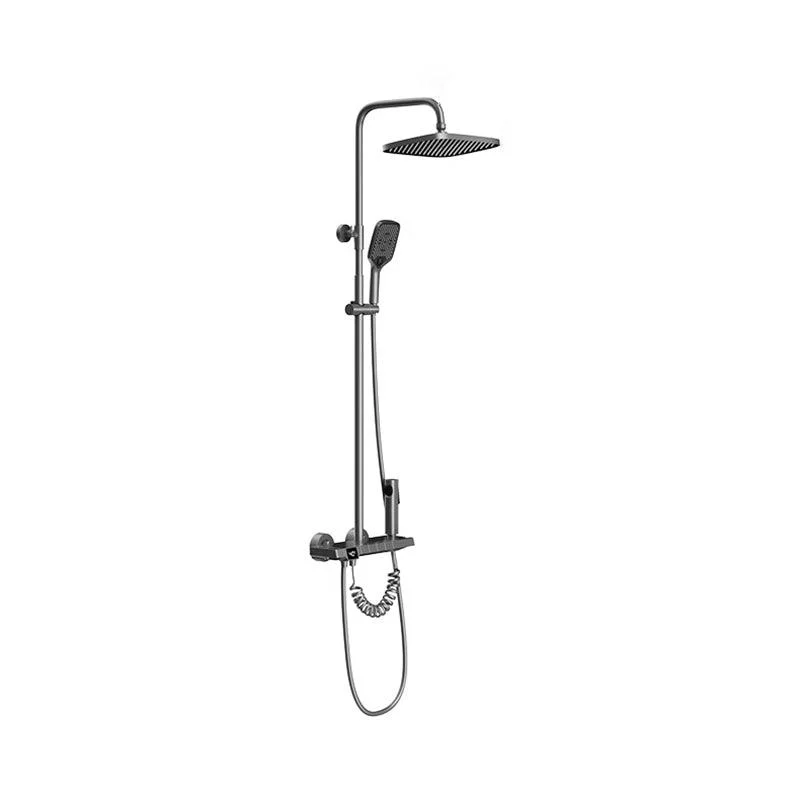 Digital Display Shower System Brass 2 Shower Heads Shower Set -Bathlova