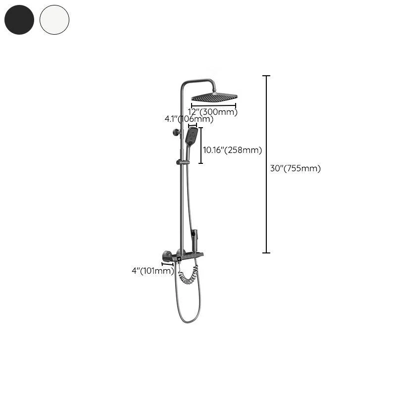 Digital Display Shower System Brass 2 Shower Heads Shower Set -Bathlova