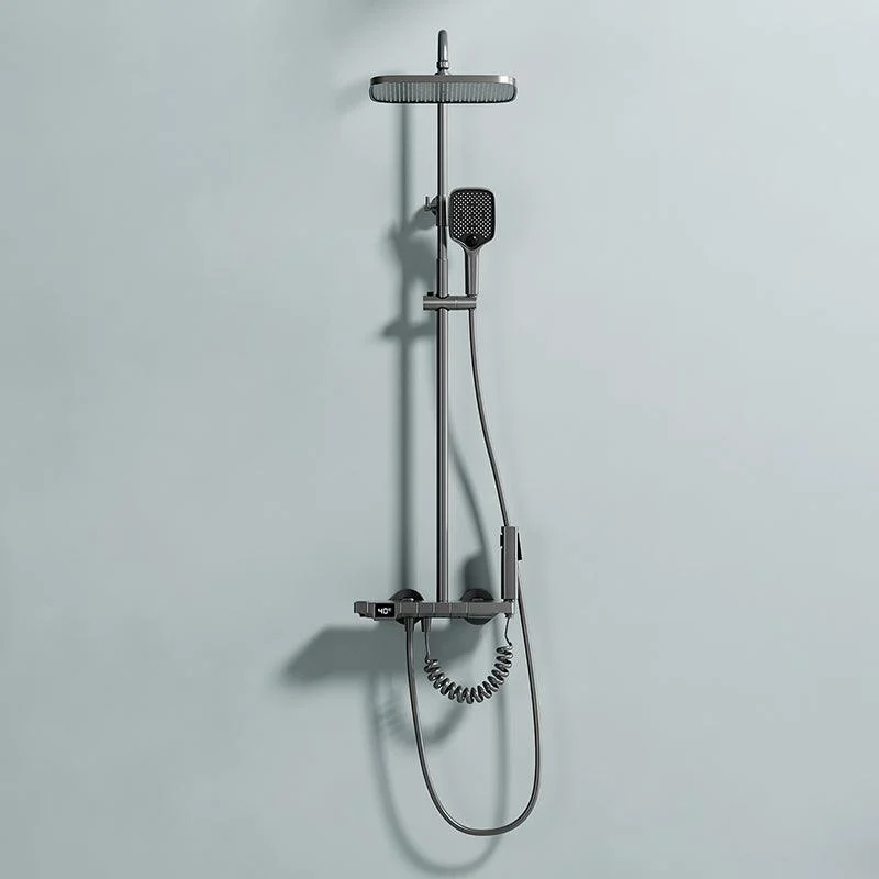 Digital Display Shower System Brass 2 Shower Heads Shower Set -Bathlova