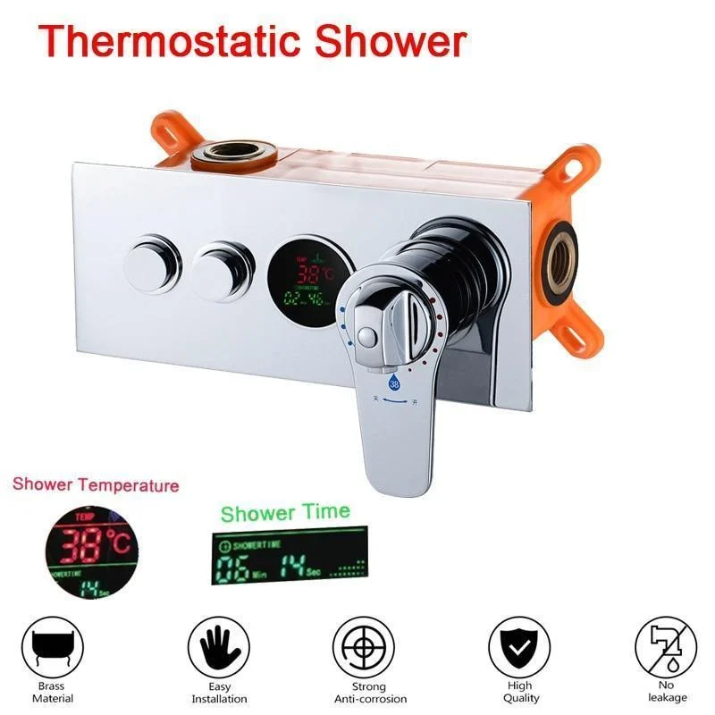 Digital Display Shower Valve Temperature -Bathlova