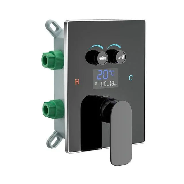 Digital Wall Mounted 2 or 3 Way Shower Mixer Valve Control With Display -Bathlova