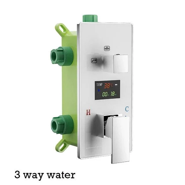 Digital Wall Mounted 2 or 3 Way Shower Mixer Valve Control With Display -Bathlova