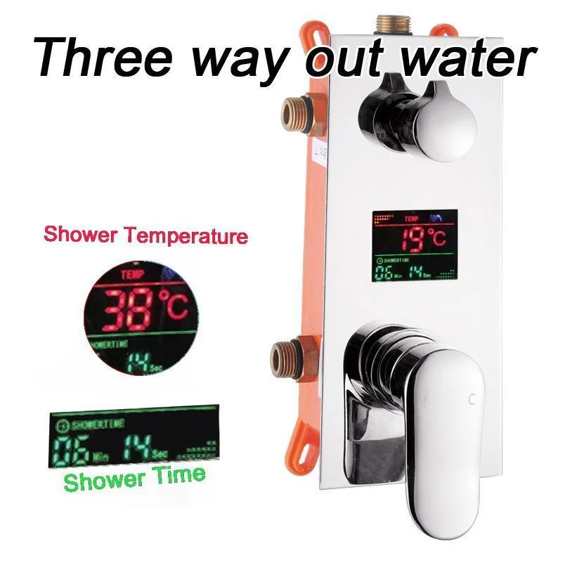 Digitally Mounted Shower Mixer Valve Control with Smart Shower Panel -Bathlova