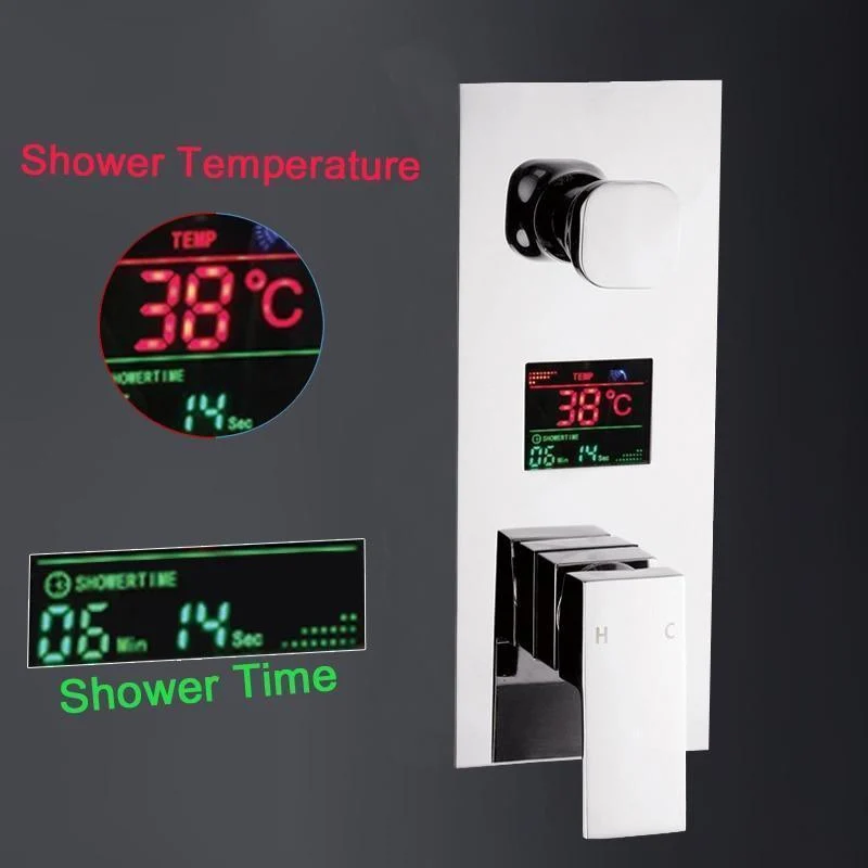 Digitally Mounted Shower Mixer Valve Control with Smart Shower Panel -Bathlova