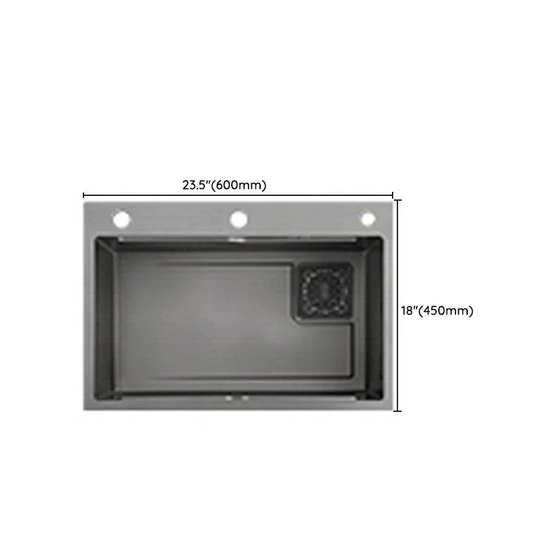 Dirt Resistant Kitchen Sink Soundproof Design Kitchen Sink with Basket Strainer -Bathlova