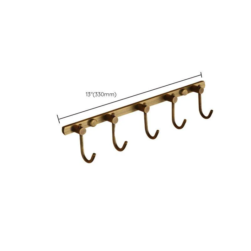 Distressed Brass Traditional Bathroom Set with Bath Shelf/Paper Holder & Towel Bar -Bathlova