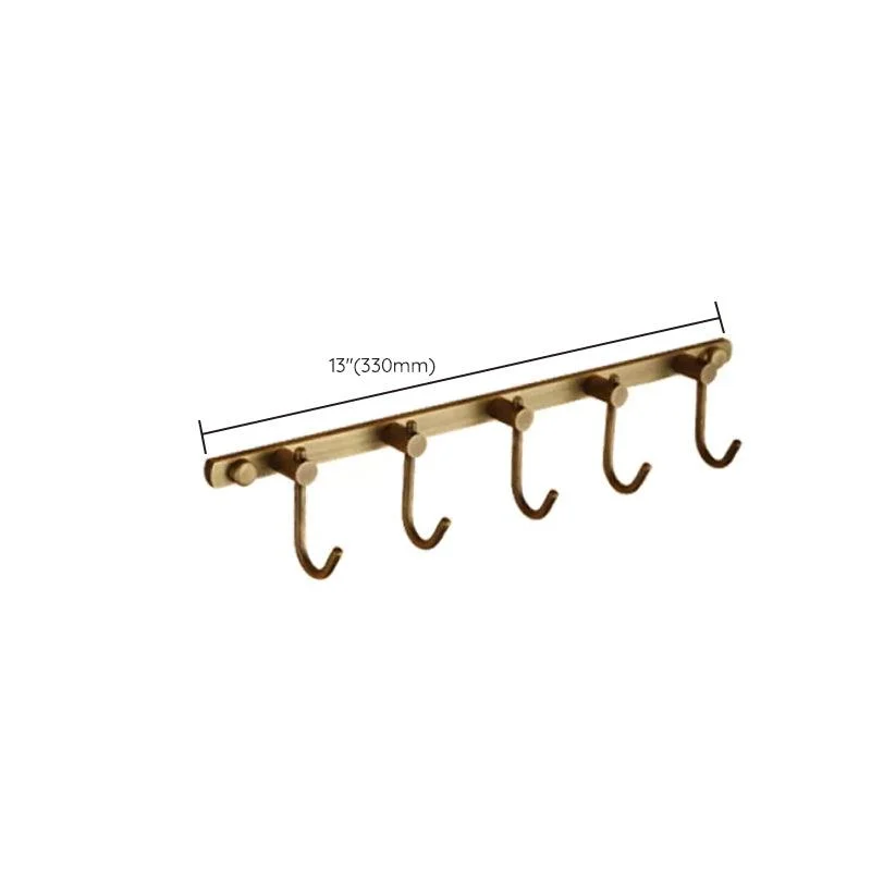 Distressed Brass Traditional Bathroom Set with Bath Shelf/Paper Holder & Towel Bar -Bathlova