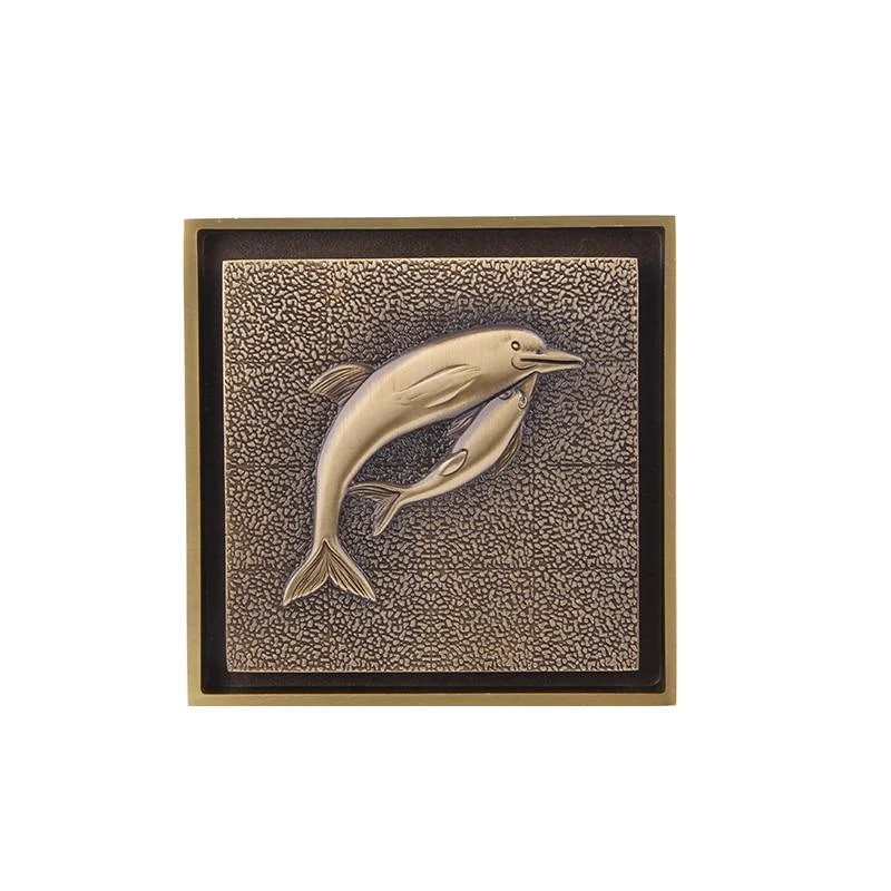 Dolphin Shape Shower Floor Drain -Bathlova