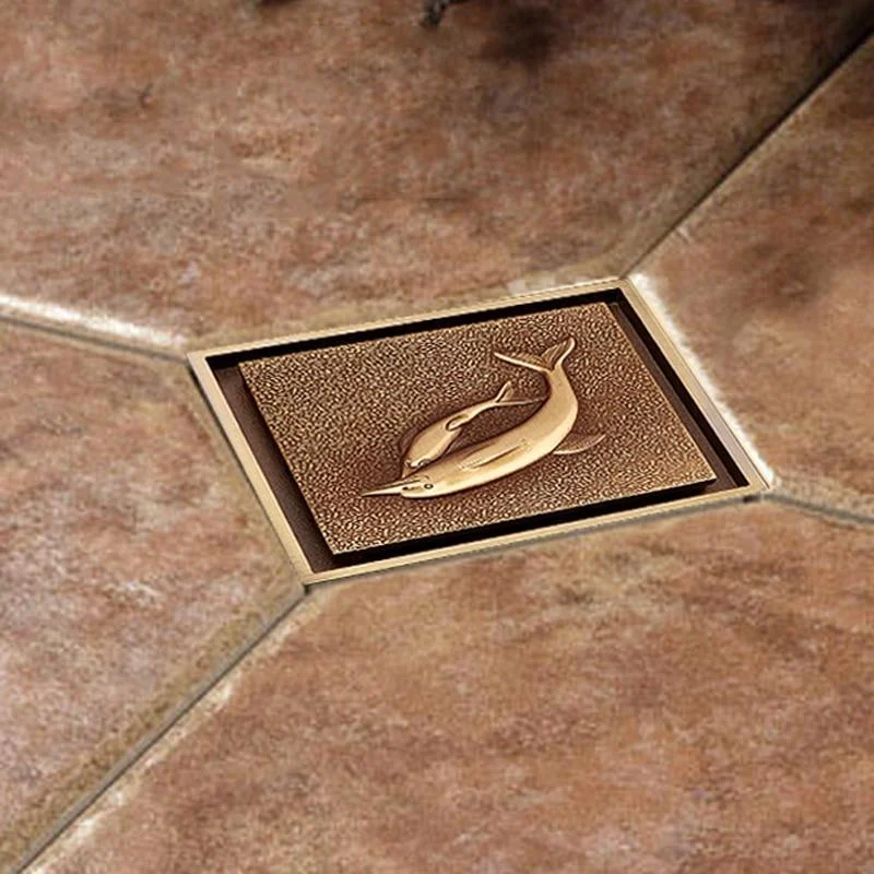 Dolphin Shape Shower Floor Drain -Bathlova