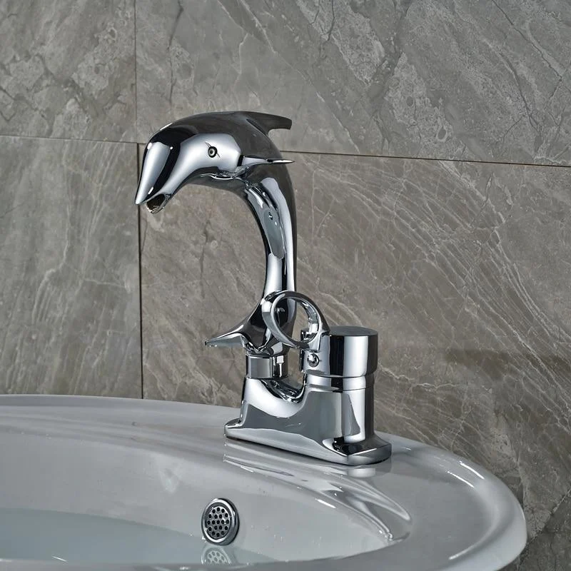 Dolphin Style Single Handle Basin Mixer Tap Tap -Bathlova