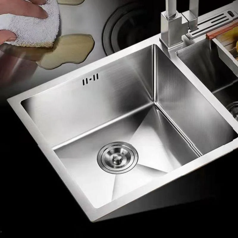 Double Basin Kitchen Sink Contemporary with Drain Assembly Sink -Bathlova