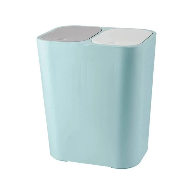 Double Covered Sorting Trash Can -Bathlova