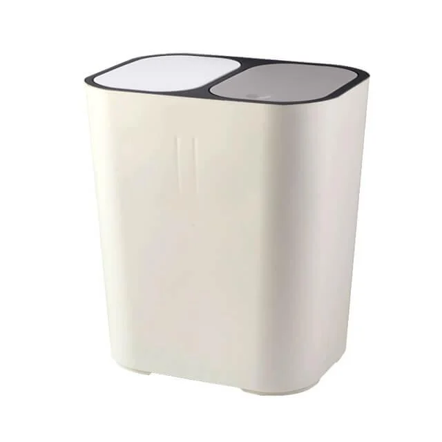 Double Covered Sorting Trash Can -Bathlova