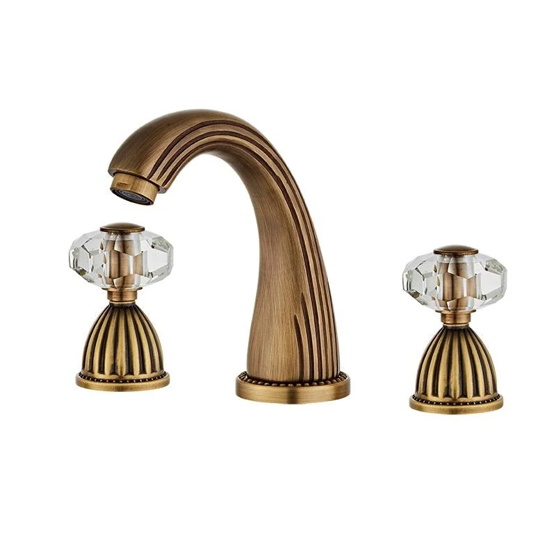 Double Crystal Handle Bathroom Tap -Bathlova