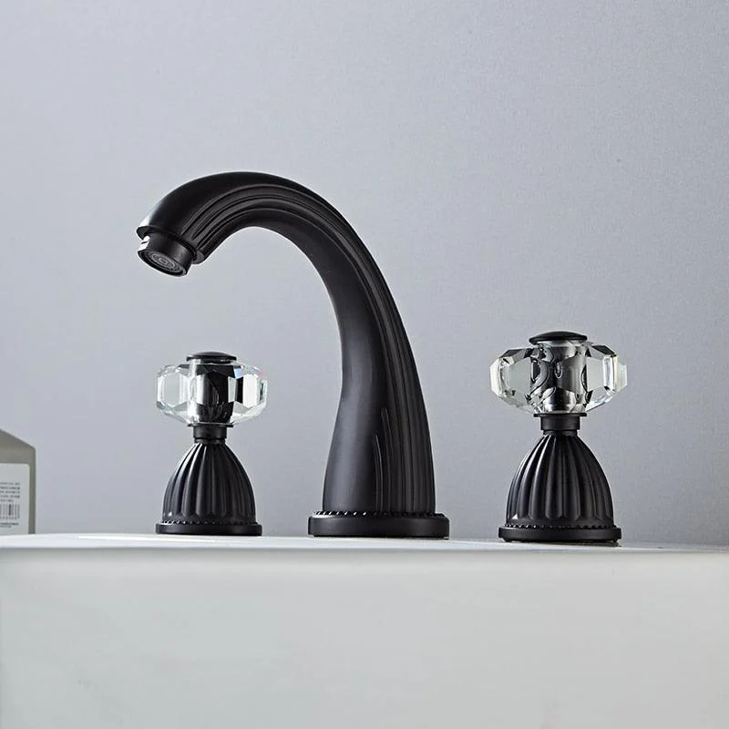 Double Crystal Handle Bathroom Tap -Bathlova