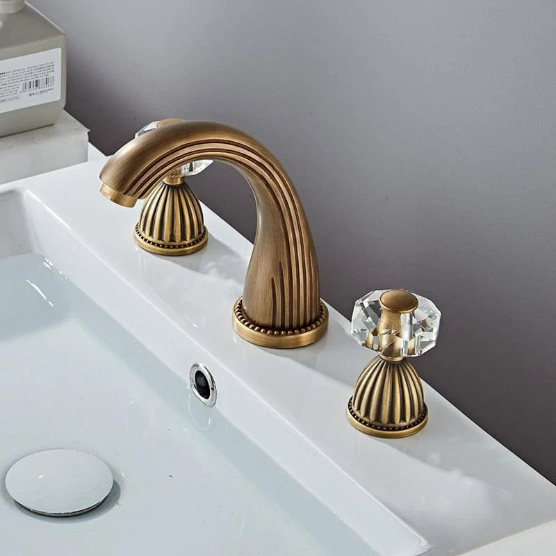 Double Crystal Handle Bathroom Tap -Bathlova