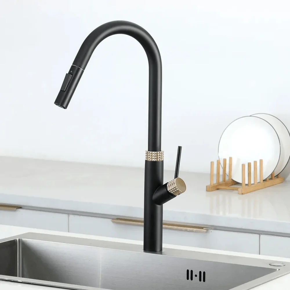 Double Function Touch Kitchen Tap with Pull Out Spray -Bathlova