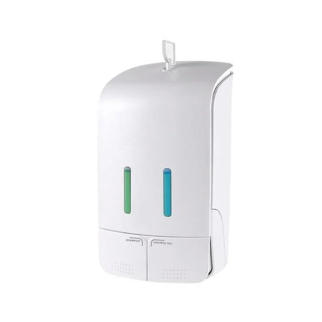 Double Hole Manual Push Soap Dispenser -Bathlova