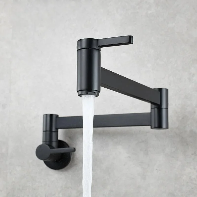 Double Switch Basin Tap Kitchen In-Wall Foldable Single Cold Tap -Bathlova