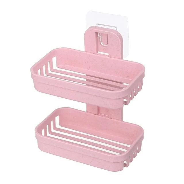 Double Wall Mounted Soap Storage Rack -Bathlova