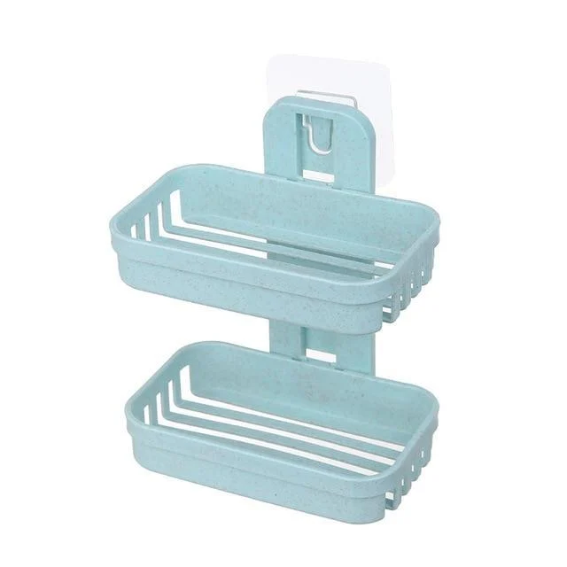 Double Wall Mounted Soap Storage Rack -Bathlova