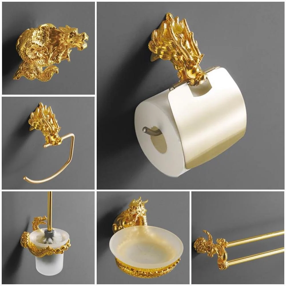 Dragon Paper Box Roll Holder Towel Rack Toilet Paper Holder Box -Bathlova