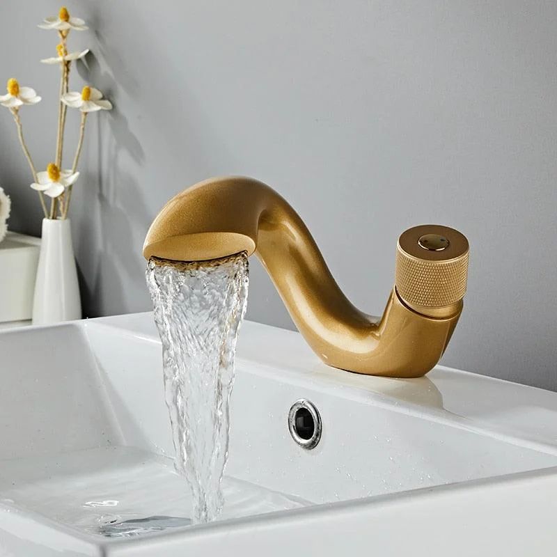 Drew - Modern Curved Bathroom Tap -Bathlova