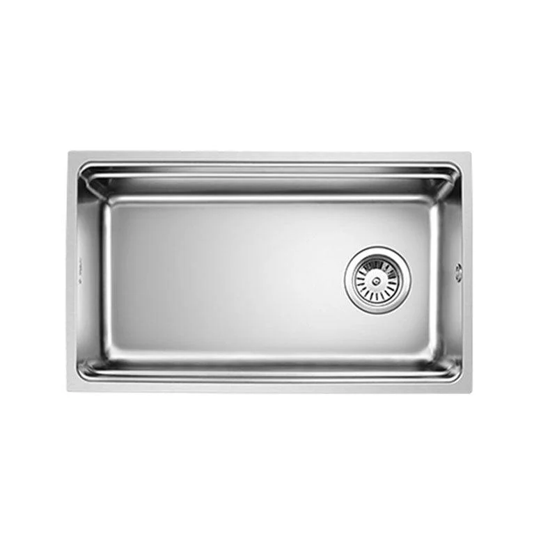 Drop-In Kitchen Sink Stainless Steel Kitchen Sink with Basket Strainer -Bathlova