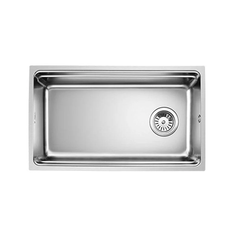 Drop-In Kitchen Sink Stainless Steel Kitchen Sink with Basket Strainer -Bathlova