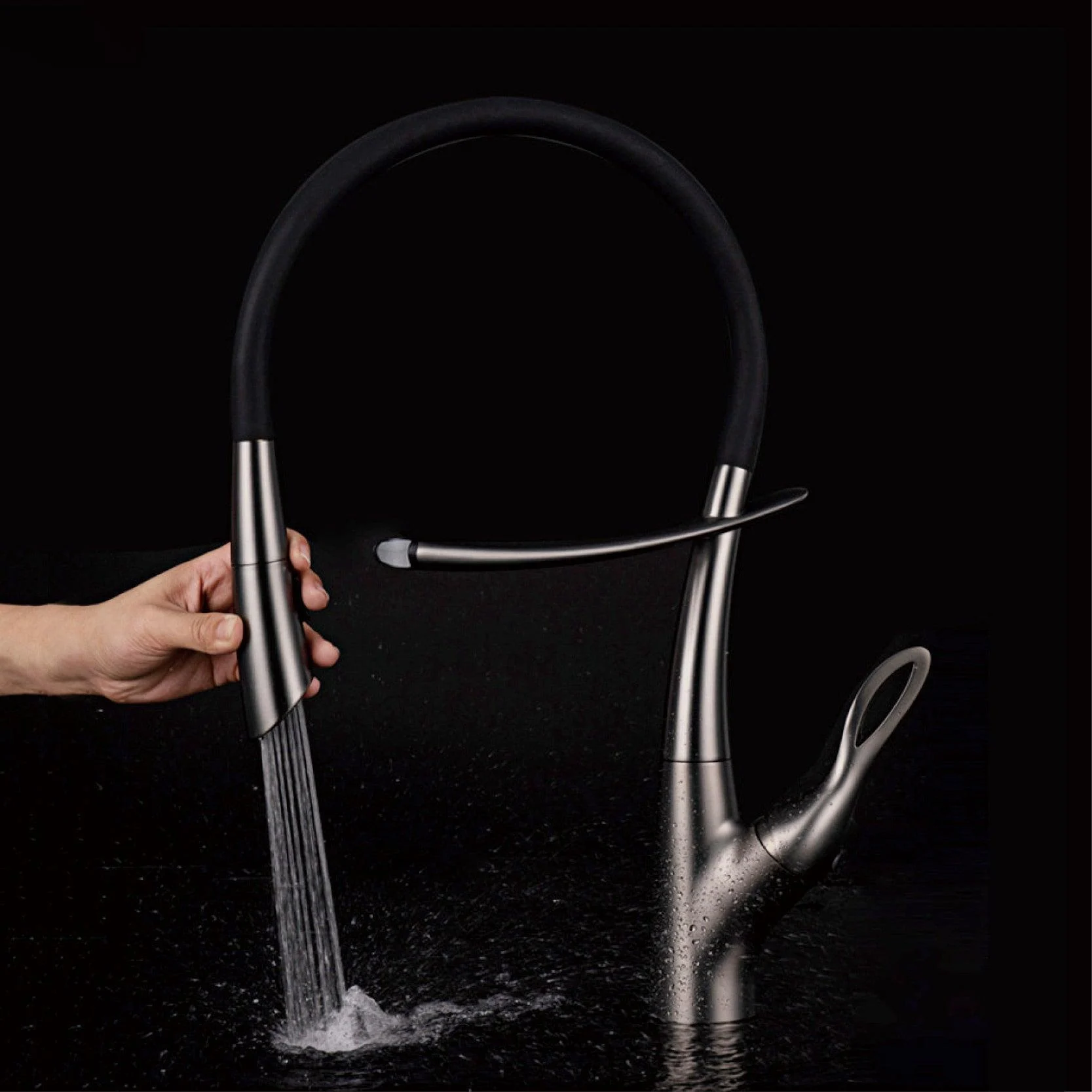 Dual Control Single Handle Tap Magnetic Suction Kitchen Tap -Bathlova